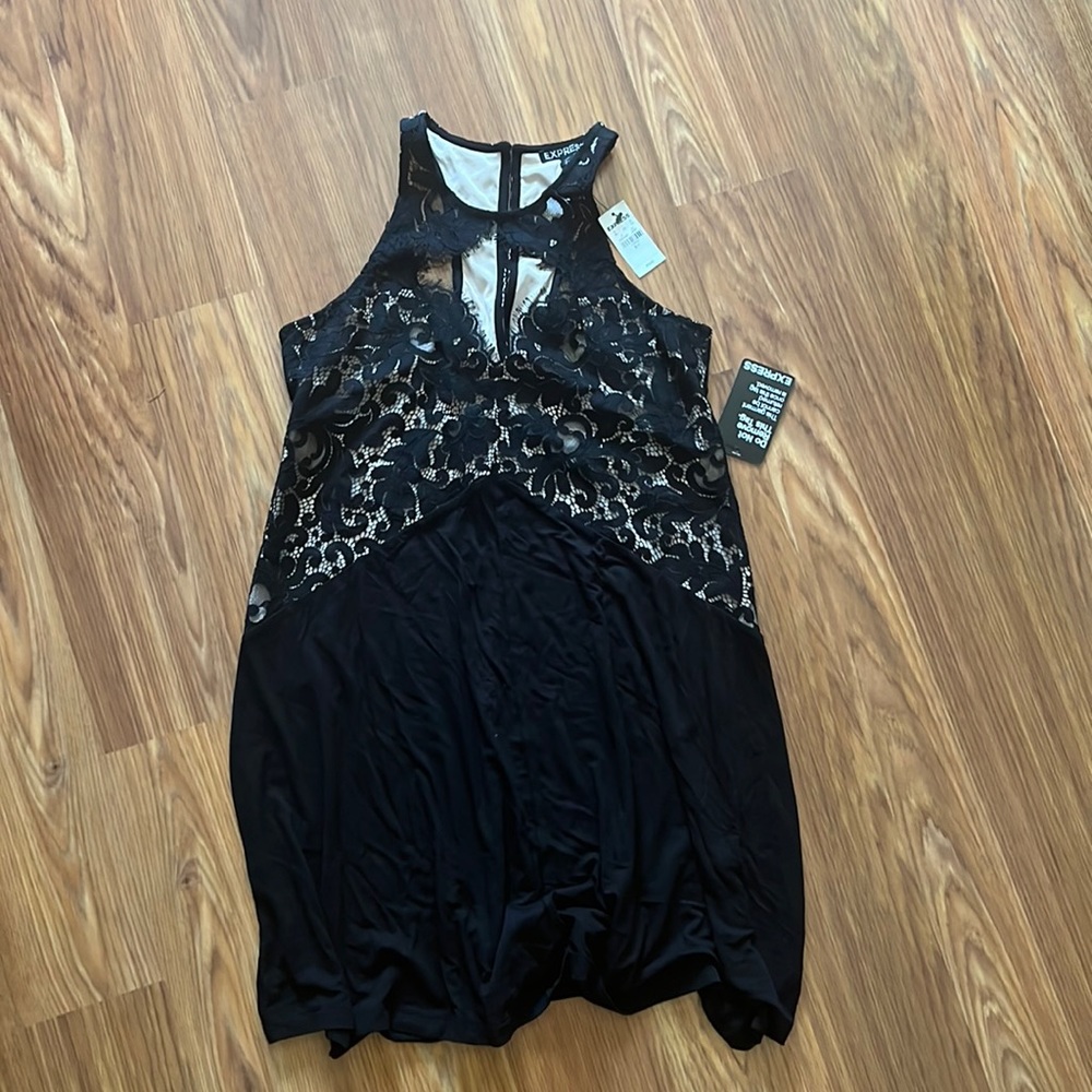 NWT Express Lacey cutout mini dress